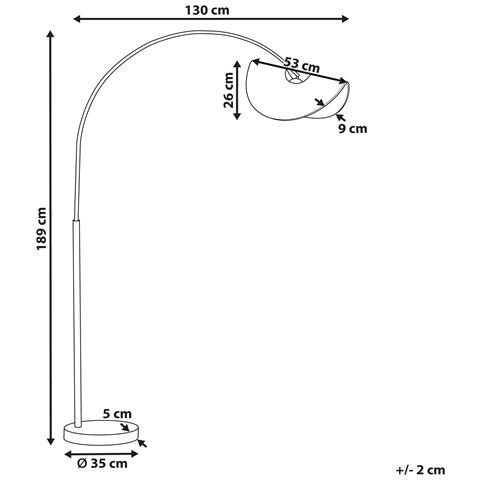 Lampada Da Terra Carta Beige Herron - Foto 6