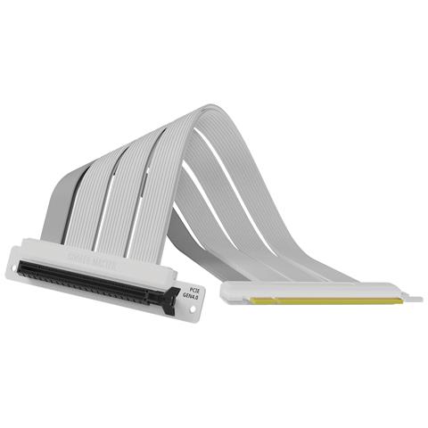 Cavo PCIe 4.0 x16 MasterAccessory Riser Cable Maschio /Femmina Colore Bianco - Foto 1