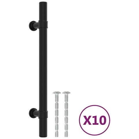 Maniglie per Mobili 10pz Nere 128mm in Acciaio Inox - Foto 2