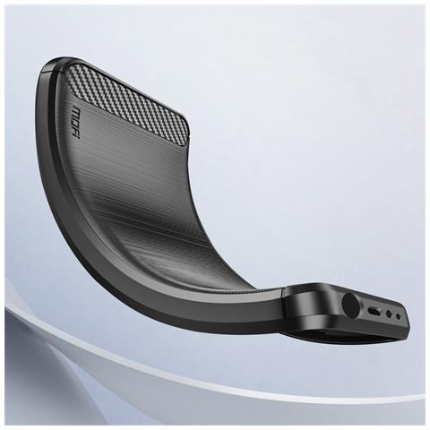 Cover Silicone Per Xiaomi Redmi Note 13 4g Effetto Metallo Spazzolato, Nero - Foto 2