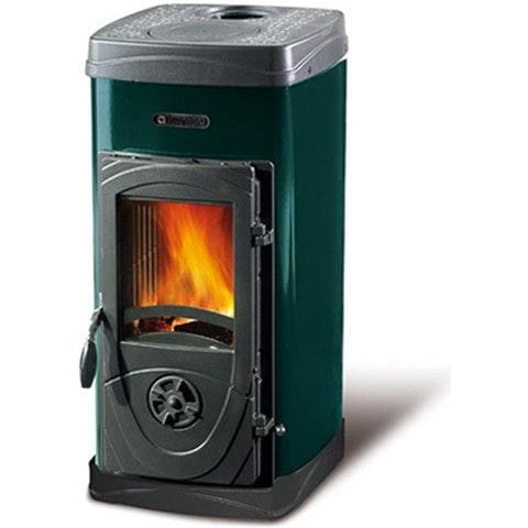 Stufa Riscaldamento A Legna Bruciatutto 5kw Potenza Super Junior - Green - Foto 1
