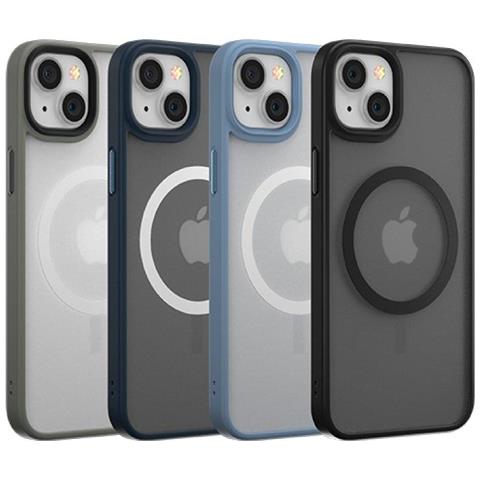 Cover Magnetica Pino Apple Magsafe per iPhone 14 Plus Blu - Foto 1