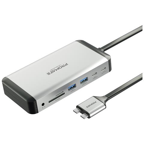 Hub Usb Mst Multi-schermo Monitor Doppio Versahub-mst 100w 13-in-1 Hdmi 4k Dual 3840x2160@60hz Connettore Usb-c Duale Per Macbook - Foto 1
