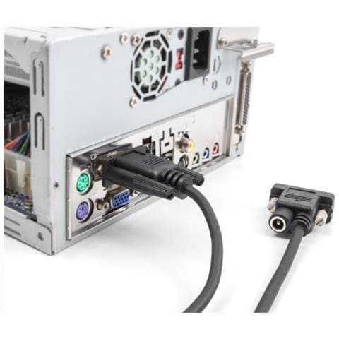 Cavo seriale RS-232 da D-Sub9 femmina a D-Sub9 femmina Connessione di alimentazione al pin 9 da 3 m - Foto 2