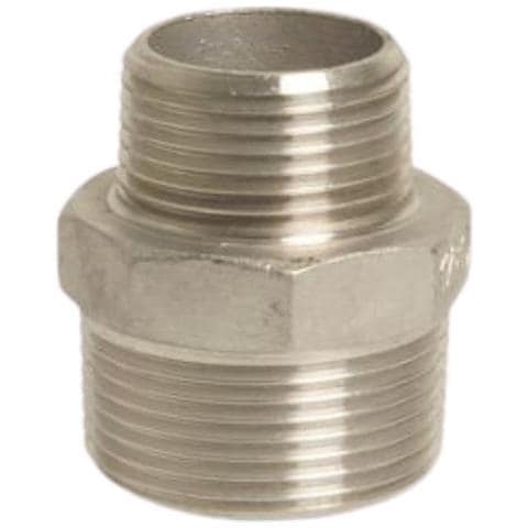 Raccordo Filettato In Acciaio Inox Riduttore 3/4"" Ag X 1/2"" Ag - Foto 1