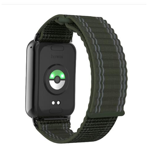 Cinturino Ad Anello Con Catena A Serbatoio Ondulato In Nylon Per Xiaomi Band 9/8 Pro Green - Foto 1