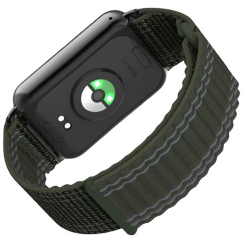 Cinturino Ad Anello Con Catena A Serbatoio Ondulato In Nylon Per Xiaomi Band 9/8 Pro Green - Foto 2