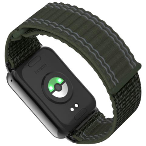 Cinturino Ad Anello Con Catena A Serbatoio Ondulato In Nylon Per Xiaomi Band 9/8 Pro Green - Foto 3
