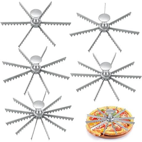 Nuovo Taglia Pizza Multidente - Coltello Per Pizza In Lega Di Alluminio  M - Foto 1