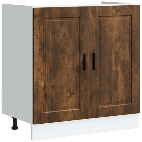 Mobile Base Lavello Porto Rovere Fumo 80x46x81,5 Cm Truciolato - Foto 2