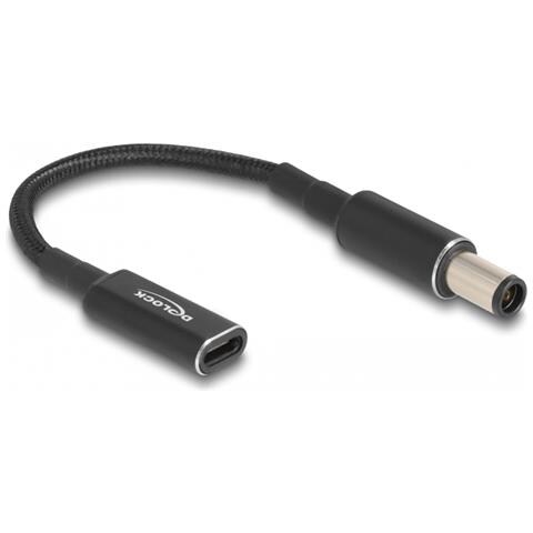 Cavo adattatore per portatile Cavo di ricarica USB Type-C femmina per HP 7,4 x 5,0 mm maschio 15 cm - Foto 1