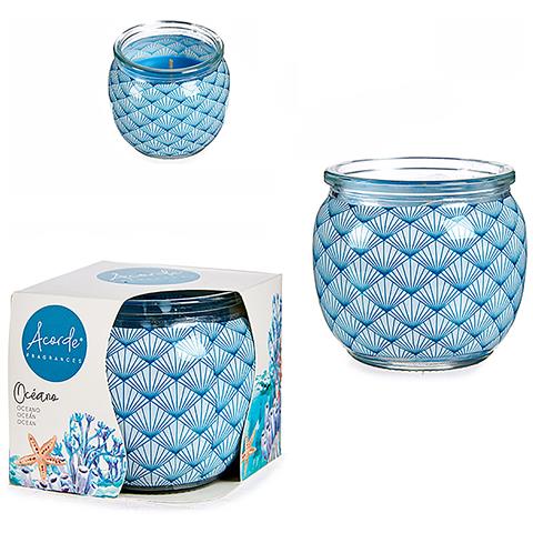Candela Profumata In Barattolo Di Vetro Profumo Di Oceano. - Foto 1