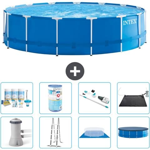 Piscina Fuori Terra - In Giro - 457x122 Cm - Blu - Include Accessori Coordinati A1813 - Foto 1