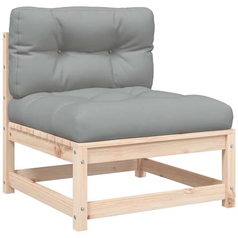 Lusso Casadino - Divano Giardino Senza Braccioli Con Cuscini Legno Massello Pino - Foto 1