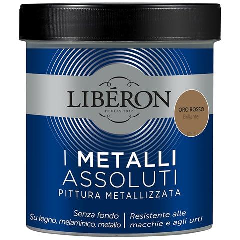 Pittura Metallizzata I Metalli Assoluti Oro Rosso Brillante 500ml - Foto 1