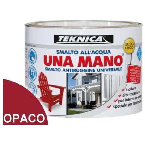 Unamano Smalto All'acqua 125ml Rosso Opaco - Foto 1