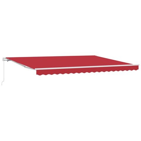 Tenda Manuale Retrattile Rossa 450x350 cm, Tessuto di Ricambio per Tenda  da 4.5x3.5 m Rossa - Foto 1