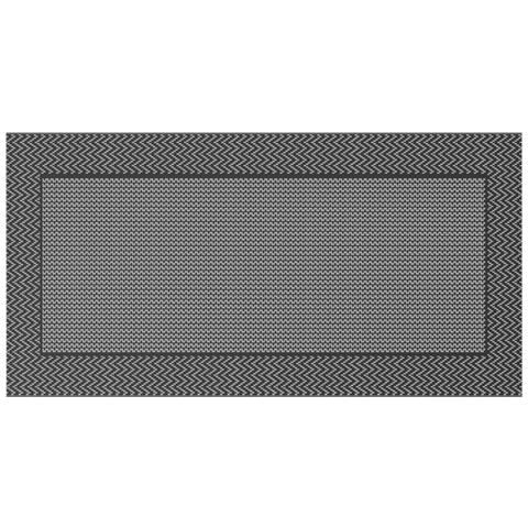 Tappeto da Esterno 'ARAKIL'Nero e Grigio 250x500 cm PP - Foto 1