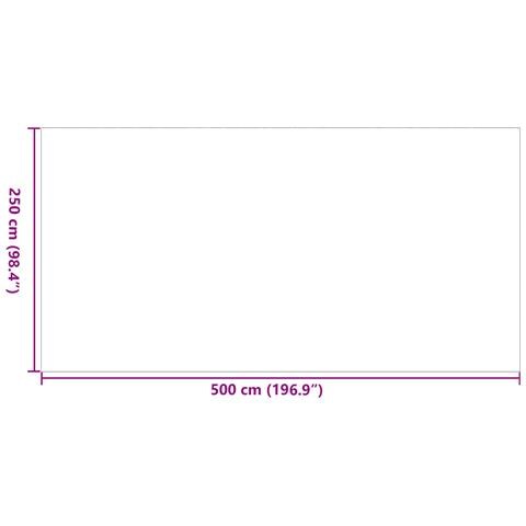 Tappeto da Esterno 'ARAKIL'Nero e Grigio 250x500 cm PP - Foto 6