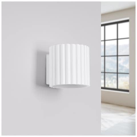 Lampada A Parete Aura Bianco G9 Sl. 1781 - Minimalist Lampada Da Parete Bianco 10x10x12 Cm - Foto 2