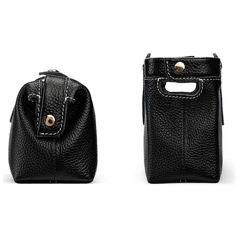 Organizzatore Da Viaggio Multifunzionale In Vera Pelle - Pochette Porta Passaporto Nera - Foto 6