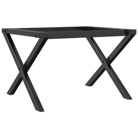 Telaio Gambe a X per Tavolino da Salotto 60x40x38 cm in Acciaio - Foto 1