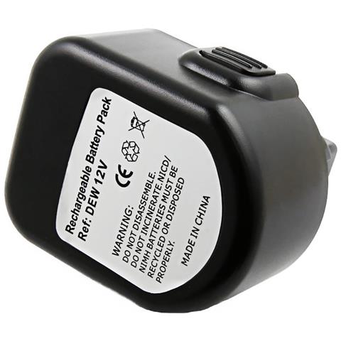 Batteria Di Ricambio Per Utensile Dewalt De9037 Ni-mh 12v 3000mah 36wh - Foto 1