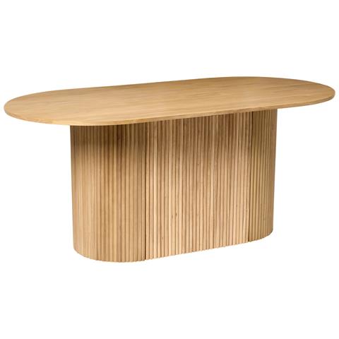 Tavolo Da Pranzo Lunnin Rovere Chiaro 90 Cm 180 Cm - Foto 2