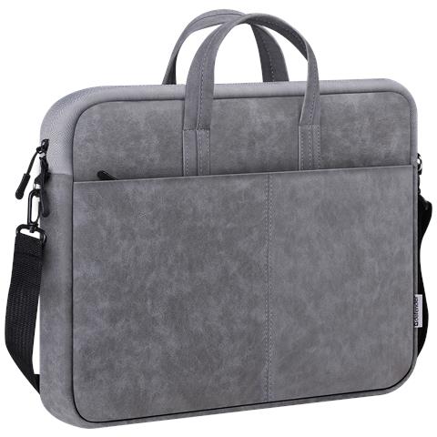 Solid 15.6" 39,6 cm (15.6") Borsa con caricamento dall'alto Grigio - Foto 2