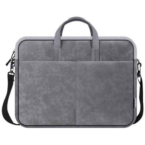 Solid 15.6" 39,6 cm (15.6") Borsa con caricamento dall'alto Grigio - Foto 1