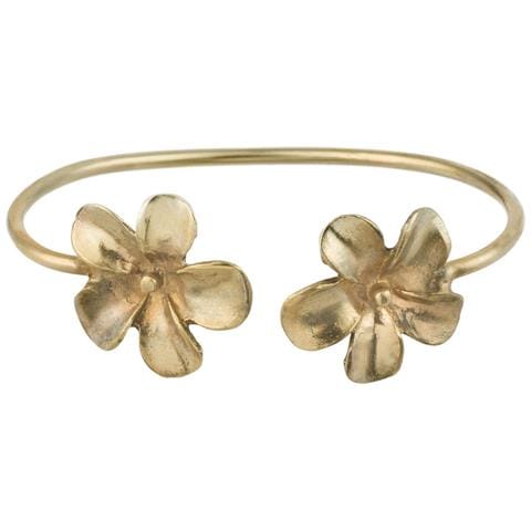 Bracciale A Cerchio Con Fiore Fatato Dorato, Regolabile - Foto 1