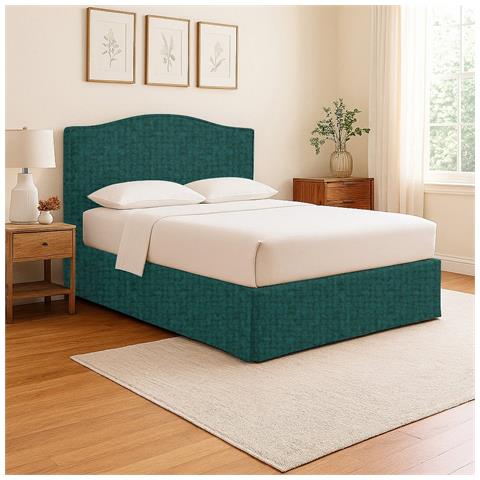 Copparo - Letto Singolo Sfoderabile, Verde Petrolio - Foto 2