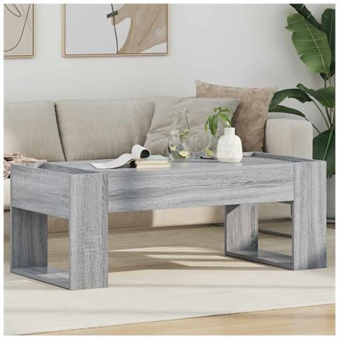 Tavolino da salotto Grigio Sonoma 110 x 50 x 41 cm - Foto 2