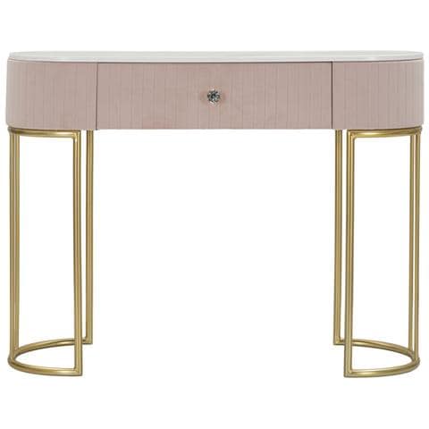 Tavolo Consolle Vkh616-rosa-legno-100x40x75 Cm - Foto 2