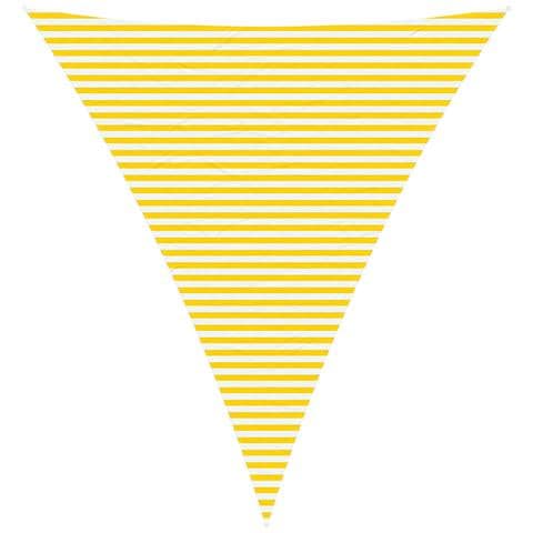Vela da ombra solare Giallo e Bianco 5 x 6 x 6 m - Foto 1