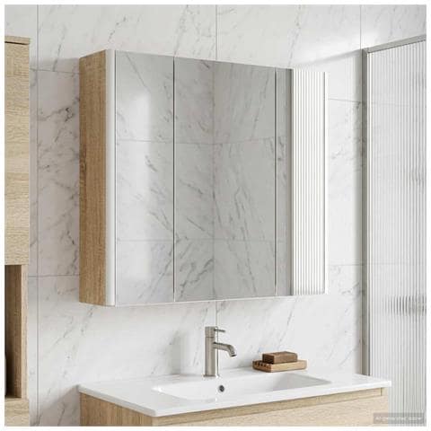 Mobiletto per specchio da bagno Rovere Sonoma - Foto 2
