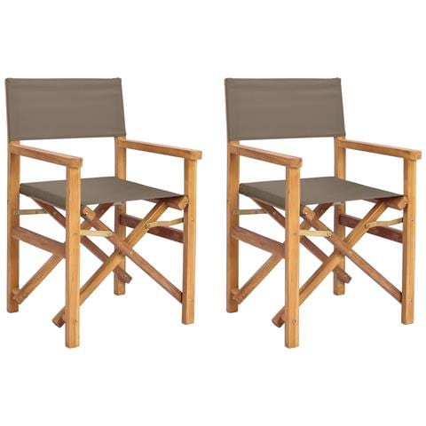 Sedia da pranzo 56 x 54 x 87 cm 100% Poliestere Teak Solido - Foto 1