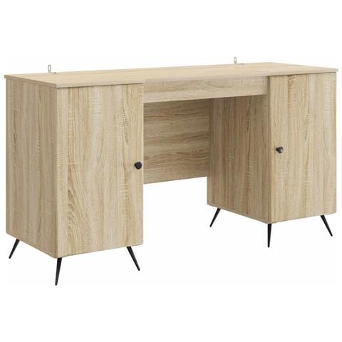 Scrivania Rovere Sonoma 142,5 x 50 x 75 cm Legno ingegnerizzato - Foto 1