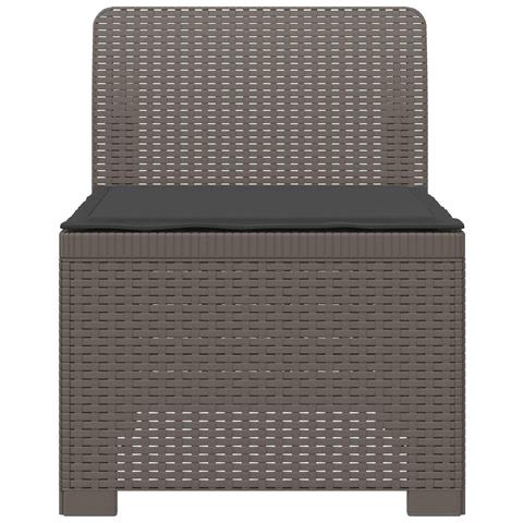 Divano da Giardino a 1 Posto con Cuscino Aspetto Rattan PP - Foto 2