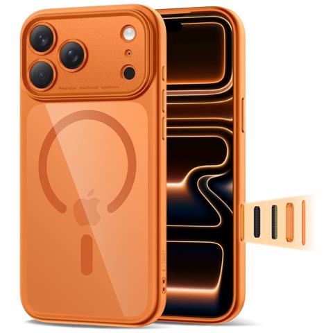 Custodia Trasparente Arancione Per Iphone 17 Pro Max - Foto 1