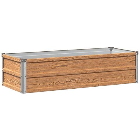 Letto rialzato da giardino Marrone legno 100 x 40 x 24 cm - Foto 1