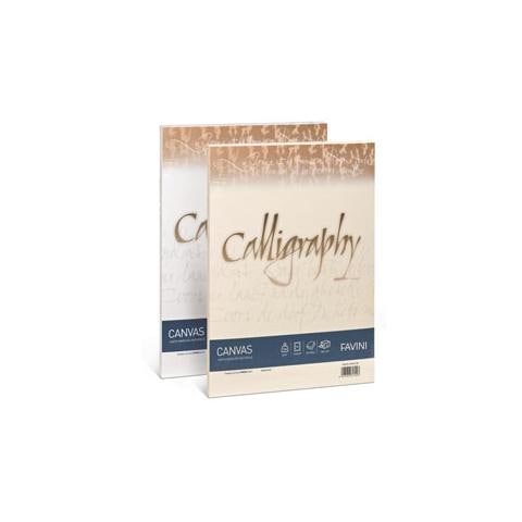 Carta Calligraphy Canvas 100gr A4 50fg Bianco 01 Favini - Foto 1