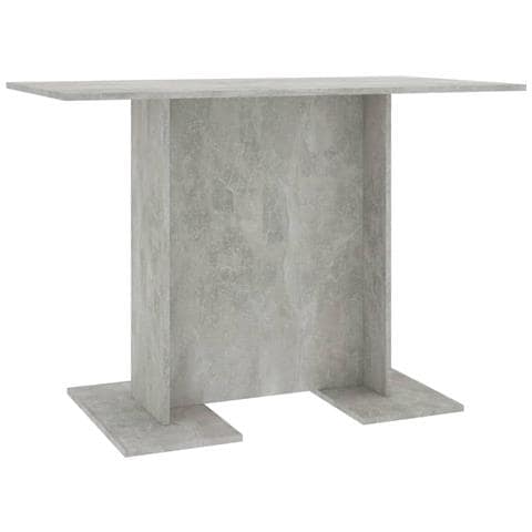 Tavolo da Pranzo Grigio Cemento 110x60x75 cm Legno Multistrato - Foto 1
