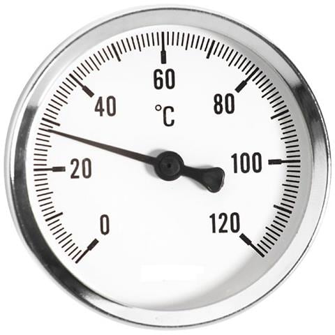 100mm 0120c Acqua Temperatura Valutare 12 Entrata Posteriore Termometro - Foto 1