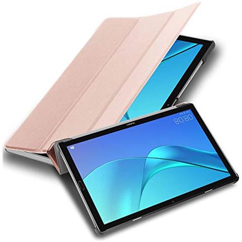 Custodia Per Tablet Compatibile Con Huawei Mediapad M5 Lite 10 (10.1"" Zoll) In Oro Rosa Pastello - Coperchio Protettiva Ultra Sottile Con Funzione Auto Wake Up E Stand - Foto 1