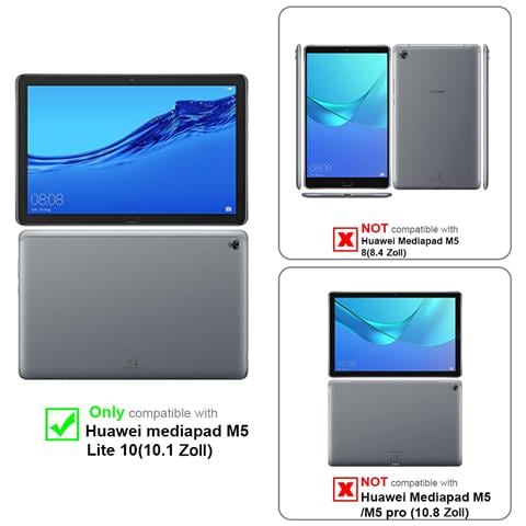 Custodia Per Tablet Compatibile Con Huawei Mediapad M5 Lite 10 (10.1"" Zoll) In Oro Rosa Pastello - Coperchio Protettiva Ultra Sottile Con Funzione Auto Wake Up E Stand - Foto 11