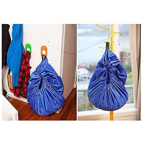 Giocattolo Del Sacchetto Di Immagazzinaggio I Bambini Giocano Mat 60 Pollici (150 Cm) Pieghevole Bambino Bambini Tappeto Portatile Giocattolo Del Bambino Organizzatore (blu) - Foto 2