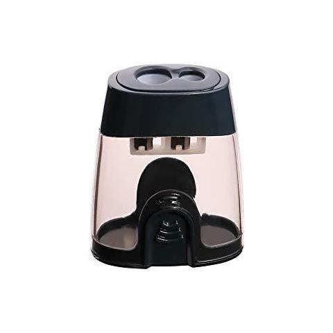 Manuale Aquila Temperamatite 2 Fori Per Le Matite Standard E Jumbo A Colori 24 51 63 Mm Perfetto Per I Bambini Confezione Da 2 (nero) - Foto 2