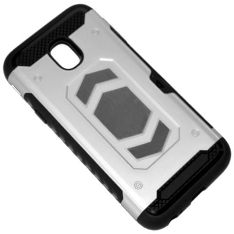 Custodia Defender Shell Alta Protezione Antiscivolo Magnetica Per Samsung Galaxy J3 (2017) Silv - Foto 1
