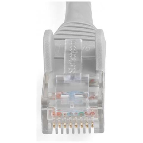 Cavo Ethernet CAT6 da 7 m - LSZH (Low Smoke Zero Halogen) - 10 Gigabit 650MHz 100W PoE RJ45 - Cavo di rete Lan UTP - Cavo patch categoria 6 antigroviglio - CAT 6, Certificazione ETL, 24AWG - Grigio - Foto 2